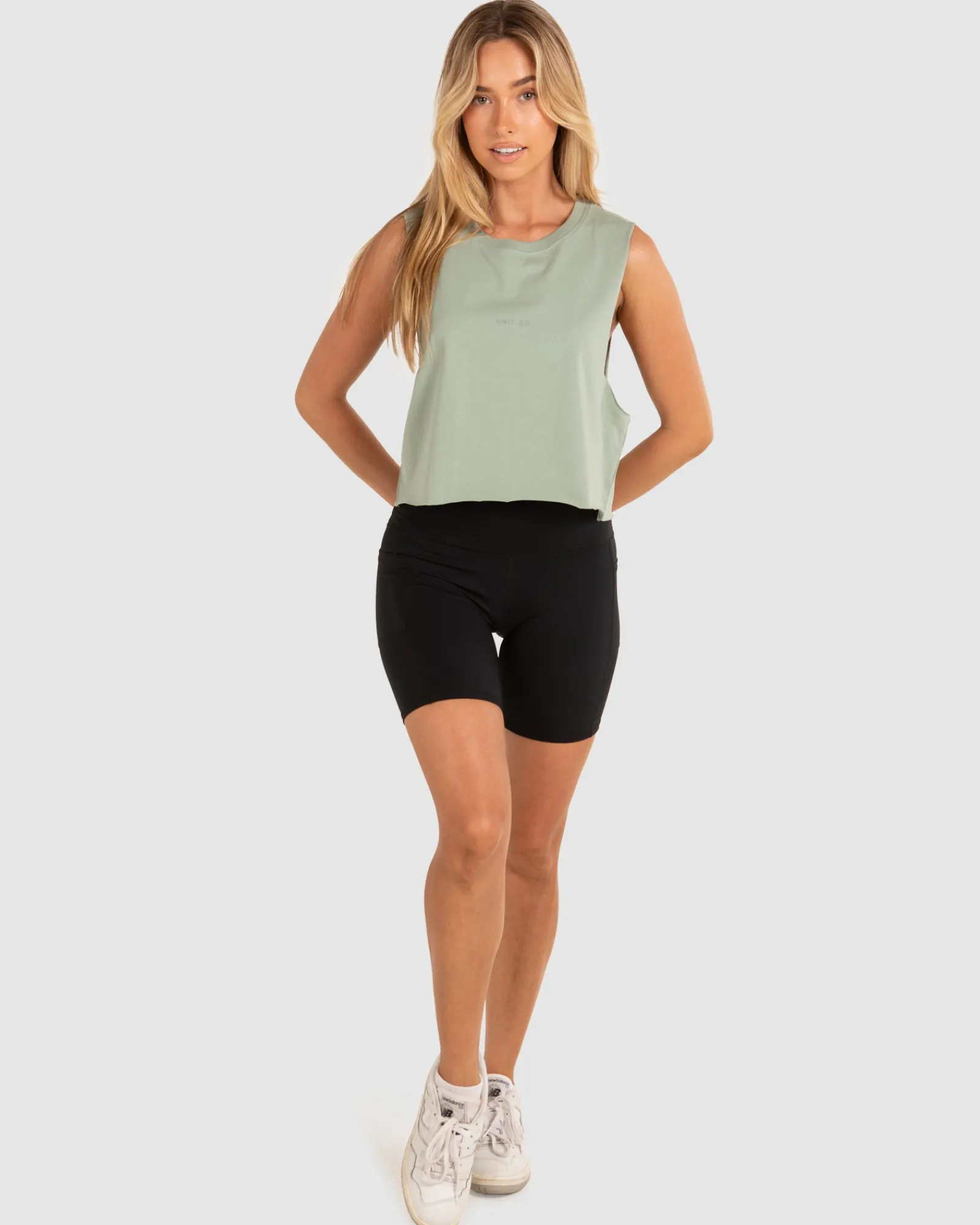 Unit Clothing UNIT Studio Ladies Crop Muscle Tee Flash Sale