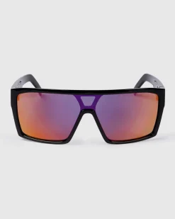 Unit Clothing UNIT Sunglasses Command - Black Purple Polarised BLK PUR ORA Sale