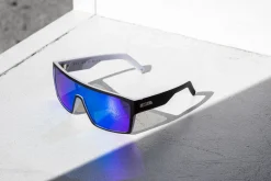 Unit Clothing UNIT Sunglasses Command - Matte Black White Polarised MB WHITE Online