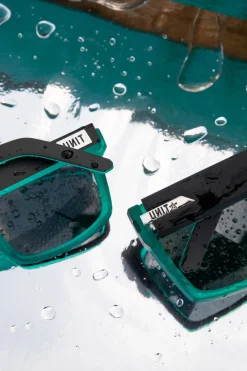 Unit Clothing UNIT Sunglasses Primer - Matte Black Teal Polarised MB TEAL Hot