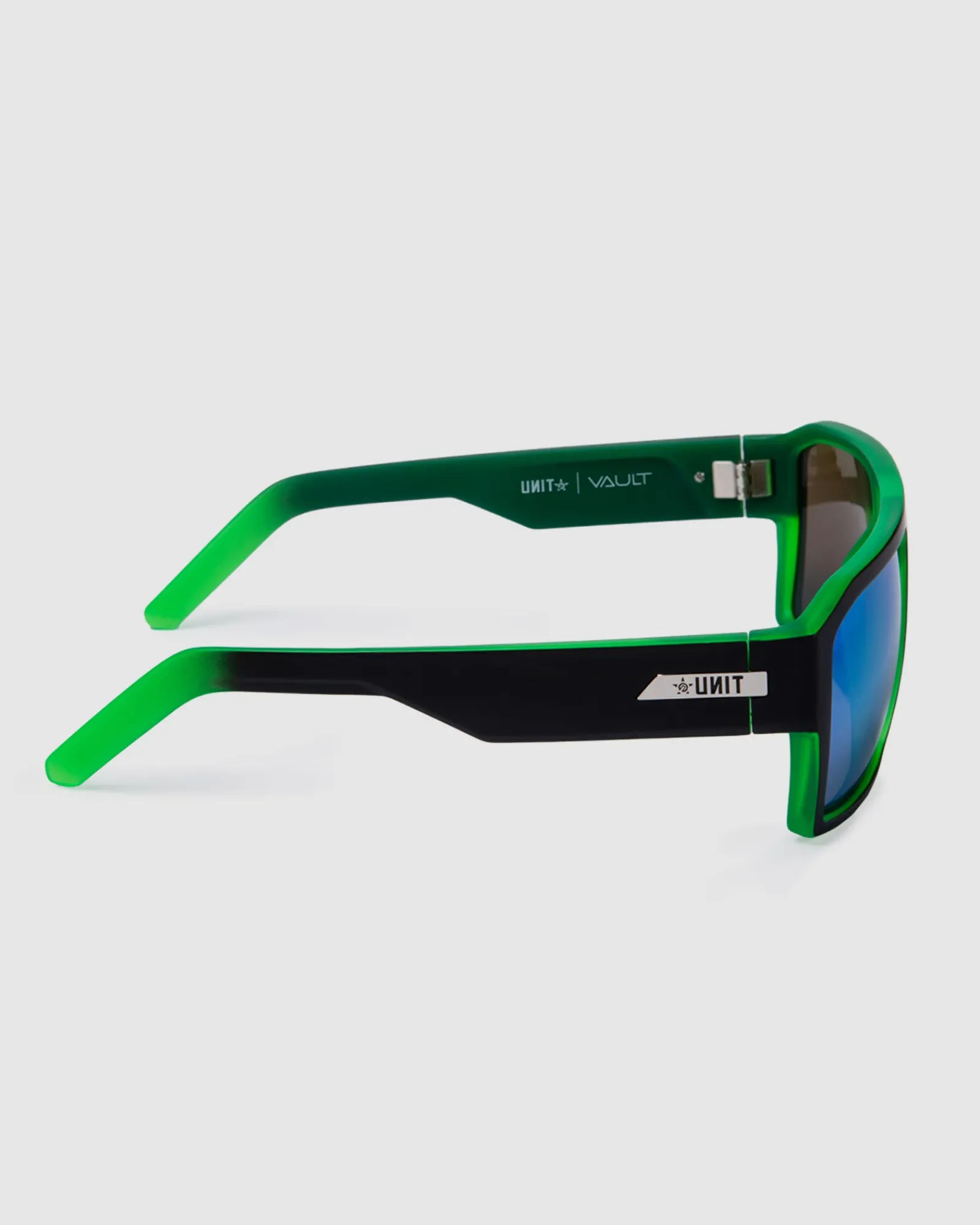 Unit Clothing UNIT Sunglasses Vault - Matte Black Dip Green Polarised MB DIP GREEN Outlet