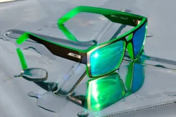 Unit Clothing UNIT Sunglasses Vault - Matte Black Dip Green Polarised MB DIP GREEN Outlet