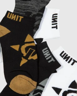 Unit Clothing UNIT Vital Youth Bamboo Socks Lo-lux 5 Pack MULTI Best