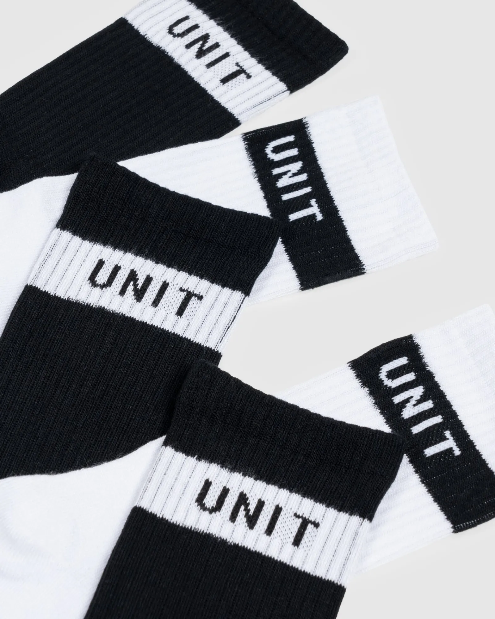 Unit Clothing UNIT Wander Bamboo Socks - 5 Pack BLACK WHITE Flash Sale